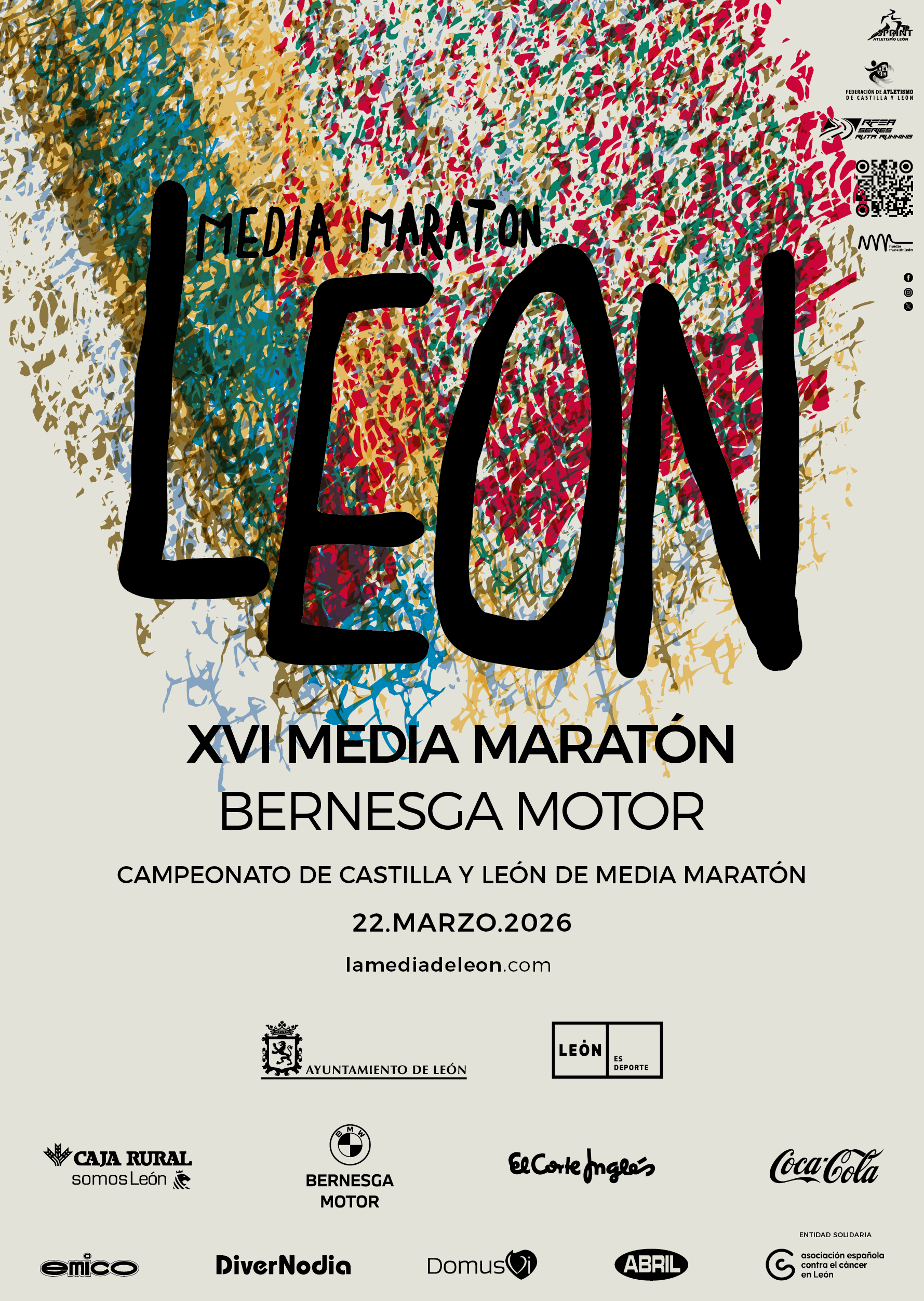 Cartel Media Maratón León